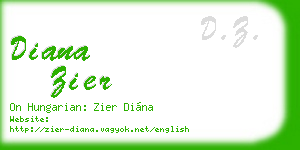 diana zier business card